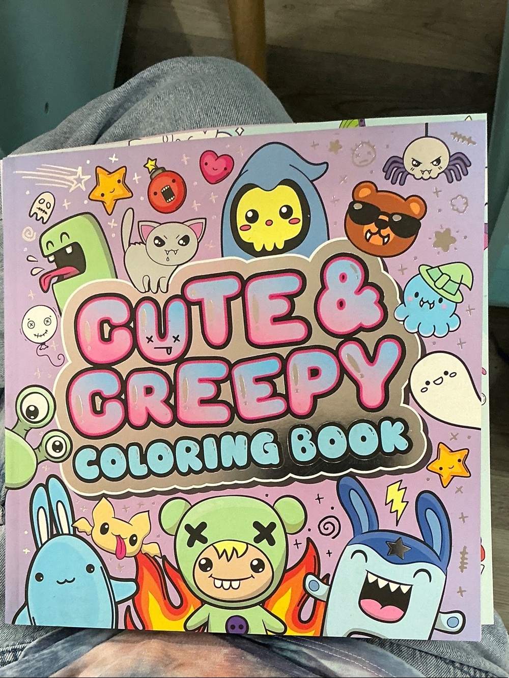 Cute & Creepy Coloring Book - Pink Purple Edition